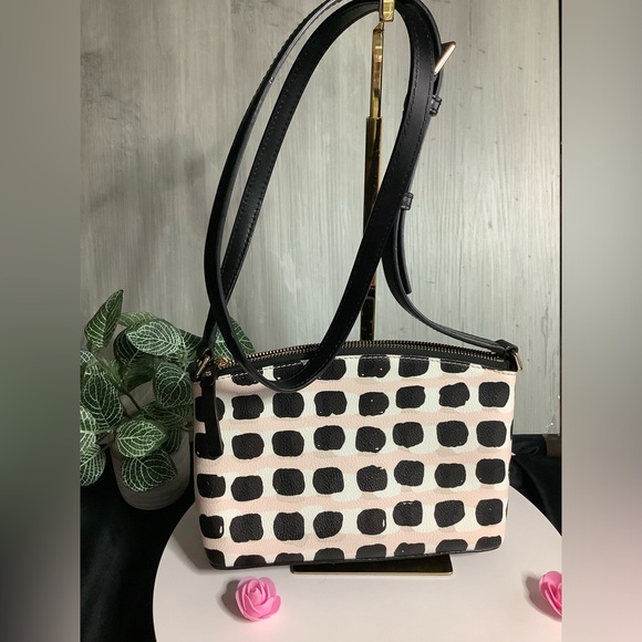 Kate Spade EUC Leather Millie Grove Street Printed Crossbody Bag - Picture 2 of 3